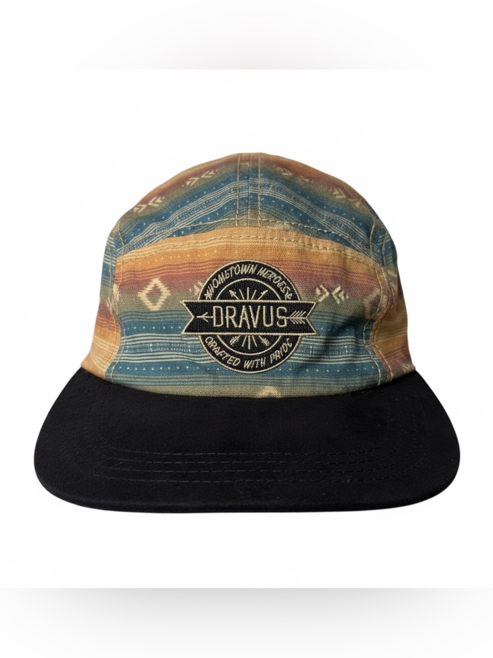 Dravus Southwestern Tribal Strapback Hat Camp Five Panel Cap Skate Surf Outdoor